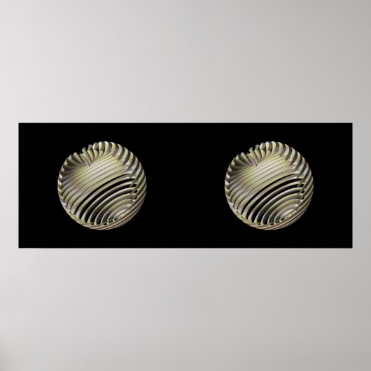 Protoballs Stereogramm Poster (Vorne)