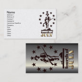 Protokoll, 4. Juli 1776 Visitenkarte (Vorne/Hinten)