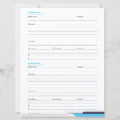 Protokoll-Aufzeichnung (Rückseite)