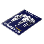 Protokoll für Track- und Feldläufer Personalisiert Notizblock (Linke Seite)