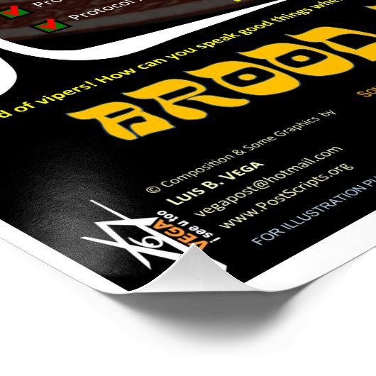 Protokolle von Zion Poster (Ecke)