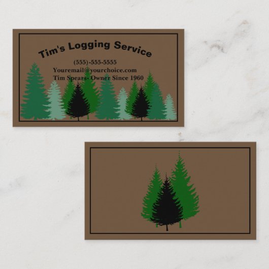 Protokollierdienst Visitenkarte (Vorne/Hinten)