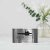 Protokollieren des Baumstamm-Schnitts Visitenkarte (Stehend Vorderseite)