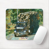 Protokollieren Sie Lkw Highway Driving Art Mousepa Mousepad (Mit Mouse)