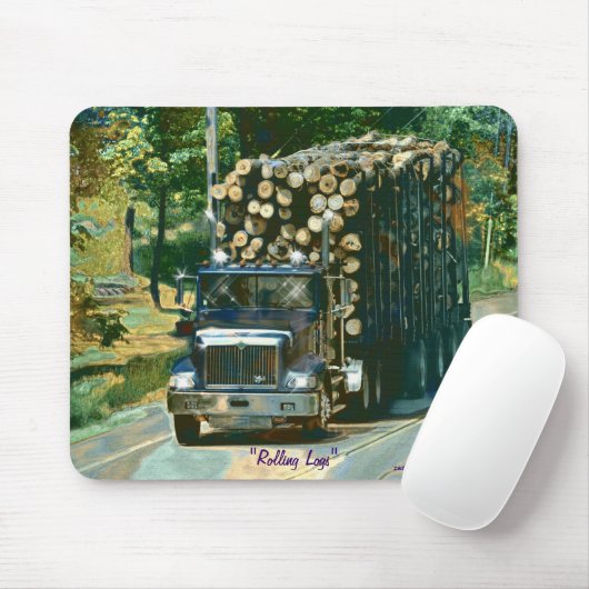 Protokollieren Sie Lkw Highway Driving Art Mousepa Mousepad (Mit Mouse)