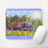 Protokollieren Sie Lkw Highway Driving Art Mousepa Mousepad (Mit Mouse)