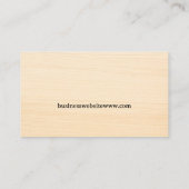 Protokollieren von Baumstamm-Trimmsägen-Service-Vi Visitenkarte (Rückseite)