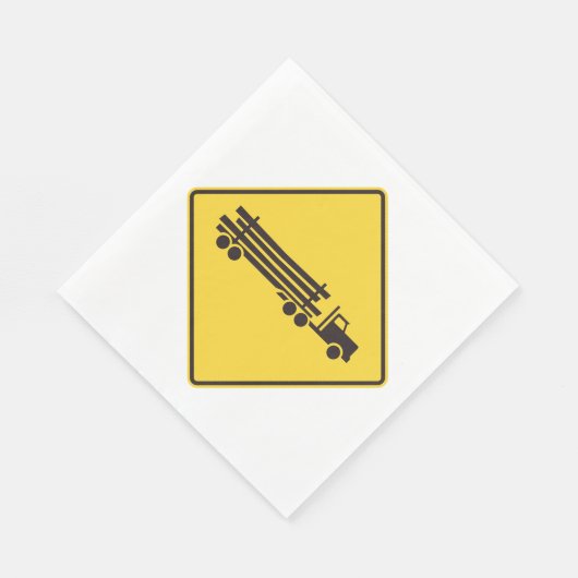 Protokollierung von Lastkraftwagen Serviette (Ecke)