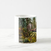 Protokollierungs-Zug am Eisen-Berg, Michigan Kaffeetasse (Mittel)