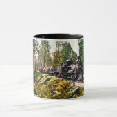 Protokollierungs-Zug am Eisen-Berg, Michigan Tasse (Zentrum)