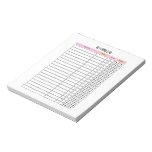 Protokollplaner lesen Notepad Notizblock