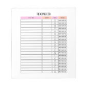 Protokollplaner lesen Notepad Notizblock (Vorderseite)