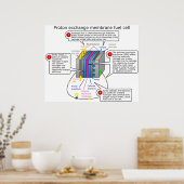 Proton Exchange Membrane Brennstoffzelle Diagramm Poster (Küche)