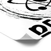 Proton Physics | Geschenk für Physiker Poster (Ecke)