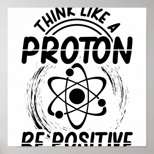 Proton Physics | Geschenk für Physiker Poster (Vorne)
