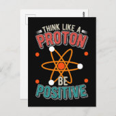 Proton Science Spaß Physiker Nerd Postkarte (Vorne/Hinten)