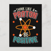 Proton Science Spaß Physiker Nerd Postkarte (Vorderseite)