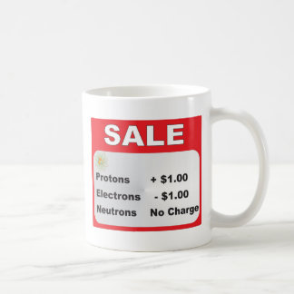 Protonelektron-Neutronverkauf Kaffeetasse