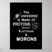 Protons Neutronen Elektronen und Moronen Poster (Vorne)
