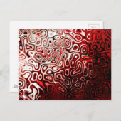 Protoplasma abstraktes digitales Design Postkarte (Vorne/Hinten)