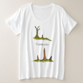 Prototaxis Fungi / Lichen Plus Größe T - Shirt