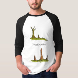 Prototaxites Fungi / Lichen Raglan T - Shirt