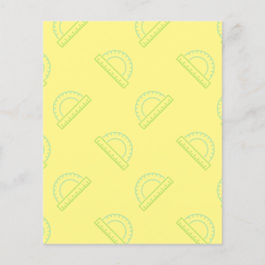 Protractor Math Pattern Post-it Notes (Rückseite)