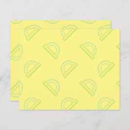 Protractor Math Pattern Post-it Notes