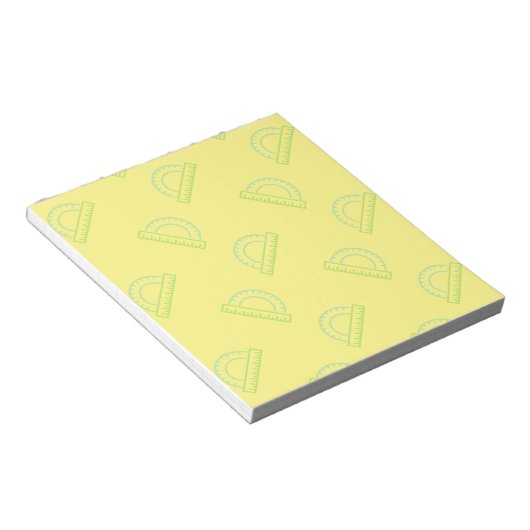 Protractor Math Pattern Post-it Notes Notizblock (angewinkelt)