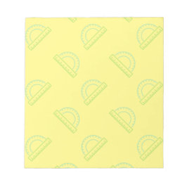 Protractor Math Pattern Post-it Notes Notizblock
