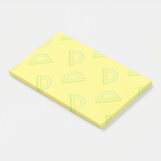Protractor Math Pattern Post-it Notes Post-it Klebezettel (angewinkelt)