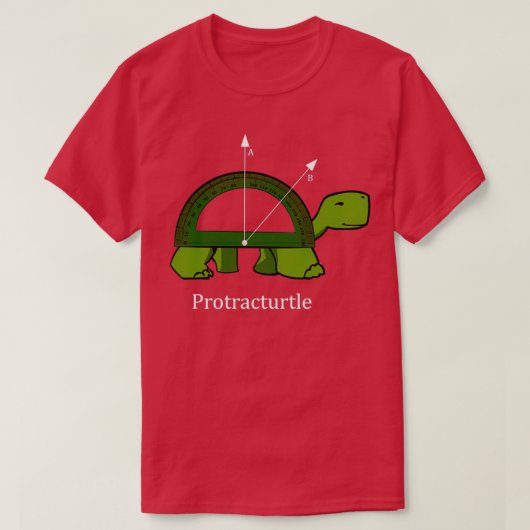 Protracturne Funny Math Turtle T-Shirt (Design vorne)