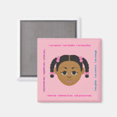 #Proud2BNaturalMe #Affirmations Locker Magnet (Vorderseite/Rückseite)