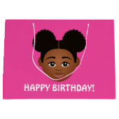 #Proud2BNaturalMe Choose-My-Complexion Birthday Große Geschenktüte (Vorderseite)