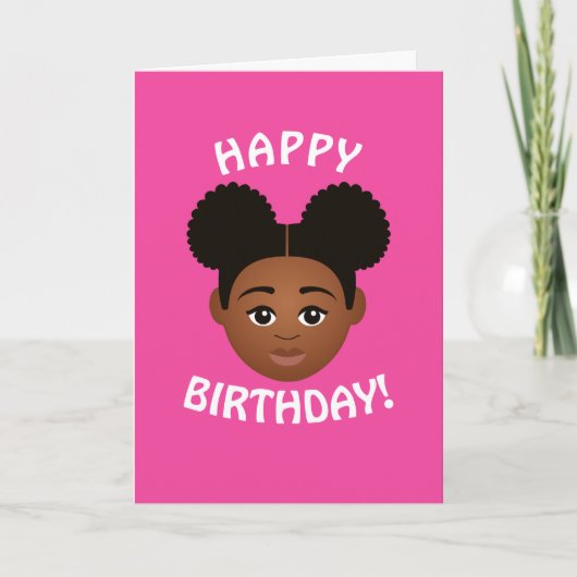 #Proud2BNaturalMe Choose-My-Complexion Birthday Karte (Vorderseite)