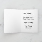 #Proud2BNaturalMe Choose-My-Complexion Birthday Karte (Innenseite)