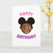 #Proud2BNaturalMe Choose-My-Complexion Birthday Karte (Gelbe Blume)