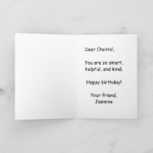 #Proud2BNaturalMe Choose-My-Complexion Birthday Karte (Innenseite)