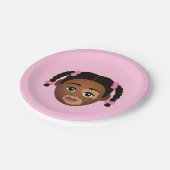 #Proud2BNaturalMe Choose-My-Complexion Birthday Pappteller (Schrägansicht)