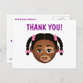 #Proud2BNaturalMe Choose-My-Complexion Vielen Dank Postkarte (Vorne/Hinten)