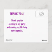 #Proud2BNaturalMe Choose-My-Complexion Vielen Dank Postkarte (Rückseite)