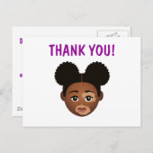 #Proud2BNaturalMe Choose-My-Complexion Vielen Dank Postkarte (Vorne/Hinten)