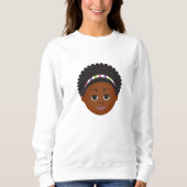 #Proud2BNaturalMe Doppelseitiges Afro Sweatshirt (Vorderseite)