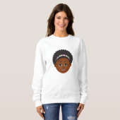 #Proud2BNaturalMe Doppelseitiges Afro Sweatshirt (Vorne ganz)