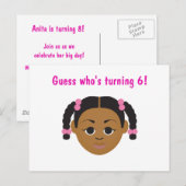 #Proud2BNaturalMe Geburtstagseinladung Postkarte (Vorne/Hinten)