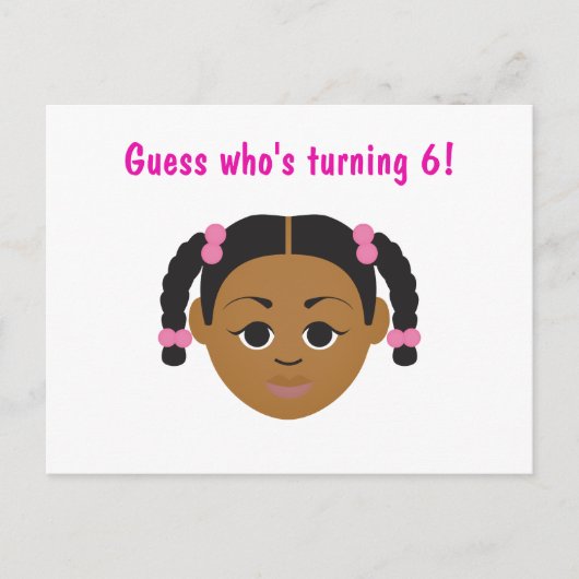 #Proud2BNaturalMe Geburtstagseinladung Postkarte (Vorderseite)