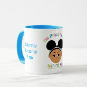 #Proud2BNaturalMe Geschenke für #Mama Tasse (Vorderseite Links)