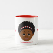 #Proud2BNaturalMe Geschenke für #Mama Zweifarbige Tasse (Mittel)
