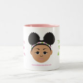 #Proud2BNaturalMe Geschenke für #Mama Zweifarbige Tasse (Mittel)