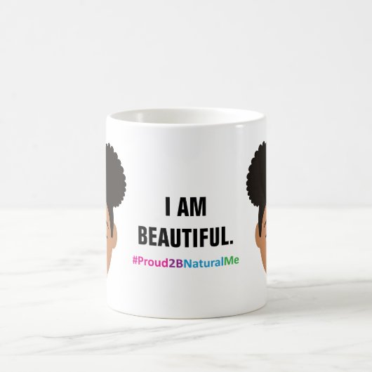 #Proud2BNaturalMe "I AM SCHÖN"-Complexion Kaffeetasse (Mittel)